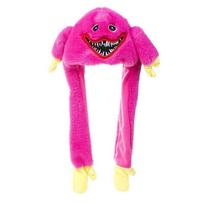 Poppy Playtimes Videogame Soft Bunny Auricle Bonnet Lovely Comic Imaginative Wacky Headwear Unisex Birthday Gathering Adornment Props 0-10cm pink