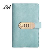 Cash Budgeting Binder Lockable Savings Book with 100 Slots, Three-Digit Password Lock And Transparent Pages Slots Design, Personal Money Holder ežero mėlyna spalva