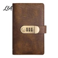 Cash Budgeting Binder Lockable Savings Book with 100 Slots, Three-Digit Password Lock And Transparent Pages Slots Design, Personal Money Holder šviesiai ruda spalva