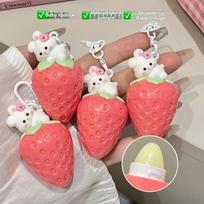 Strawberry Lip Gloss Moisturizing Winter Antifreeze Anti Crack Lipstick Lasting Lip Balm Hydrating Lip Oil Kids Makeup red