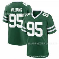 Mens Vintage Football Jersey New York Jets 95 Williams Retro Sports Shirt All Season XXXL