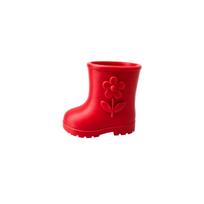 Rain Boot Shaped Decorative Flower Pot Planter for Succulents and Small Plants One Size raudona