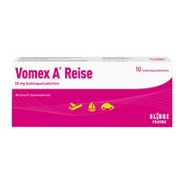 Maisto papildas, Klinge Pharma, Vomex A Reise, Suaugusiems, 10 po liežuviu dedamų tablečių