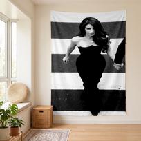 Lana Del Rey (52) Sieninė gobelenas Stilingas sienos kabinamas elementas miegamajam, svetainei, bendrabučiui Graži dovana šeimai ir draugams 100cmx150cm brown