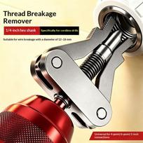 Universal Broken Pipe Extractor Faucet Valve Stuck Insert Remover Hex Shank Drill Powered Plumbing Repair Tool Heavy Duty A1 gray