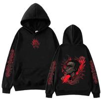 2026 Arcane Caitlyn Harajuku Anime Hoodie - European Size Extra Large black