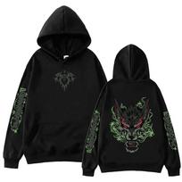 2026 Arcane Caitlyn Harajuku Anime Hoodie - European Size Extra Extra Extra Large black