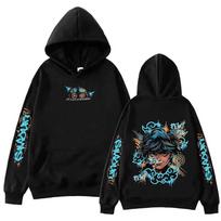 2026 Arcane Caitlyn Harajuku Anime Hoodie - European Size Small black