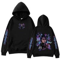 2026 Arcane Caitlyn Harajuku Anime Hoodie - European Size Large black