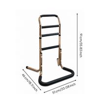 Bed Assist Bar with Suction Cups Floor-Standing Stability Height black