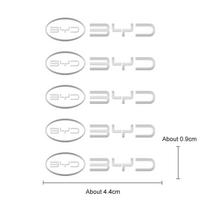 3D Metal Emblem Sticker Decor for BYD Sealion 07 tang F3 E6 Yuan Song Plus F0 Qin Han Dolphin S6 G3 Car Interior Styling Decals 2pcs white