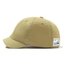 Trucker Style Short Brim Baseball Cap Cotton Nylon Dad Hat Adjustable Fastener Tape Low Profile Caps Men Women beige