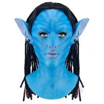 Anime Avatar 2 Cosplay Costume Movie Jake Sully Neytiri Mask Carnival Costume For Man Women Kids Party Props blue
