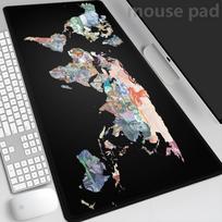 Xxl Colorful World Map Desk Mat Large Gaming Office 900x400mm Laptop Pc Mouse Pad Soft Rubber Keyboard Mousepads Long Table Mats 800x300x2mm gray