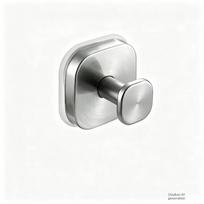 Square No-Drill Suction Cup Hooks 2pcs Stainless Steel Strong Wall Hangers for Bathroom Kitchen Towel Storage Organizer sidabras