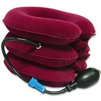 Inflatable Cervical Traction Neck Brace and Massager rožinė raudona spalva