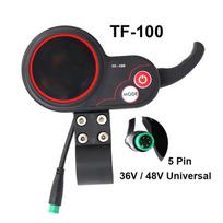 Electric Scooter LCD Display Meter Instrument Panel Power Switch Throttle 36V 48V Universal TF-100 SEALUP JH-01 LIVIAE NJAX-T