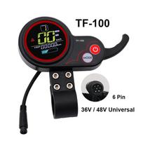 Electric Scooter LCD Display Meter Instrument Panel Power Switch Throttle 36V 48V Universal TF-100 SEALUP JH-01 LIVIAE NJAX-T
