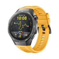 Original Silicone Strap For Huawei Watch GT5 Pro 46mm Watchband Bracelet Correa For HUAWEI WATCH GT5Pro 46MM Sport Wrist Band Huawei GT5 Pro 46mm geltona