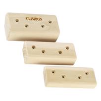 3x Climbing Holds Set Hangboard Finger Strengthener Boards beige