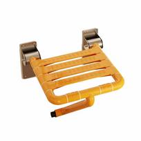 Foldable Shower Seat with Support Leg Space-Saving Furniture Stable for Bathroom
