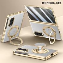 Skirta Samsung Galaxy Z Fold 8 Platus dėklas Su įmontuojamu magnetiniu laikikliu Prabangus odai draugiškas PU odos dangtelis, skirtas Samsung Z Fold8 Galaxy Z Fold 8
