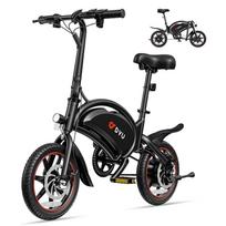DYU D3S Electric Bike - Compact Folding Design, 14  Wheels, 250W Motor, 50KM Range, 100% Compliant with European Legislation