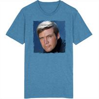 Six Million Dollar Man Steve Austin 1970s Tv Series Fan T Shirt 2XL blue