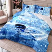 Astro Bot 3Pcs Bedding Set Duvet Cover With Two Pillowcases For Bedroom Home Decoration 140cmx200cm