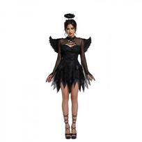 Moterų Helovino Seksualus Tamsaus Angelo Kostiumas Cosplay Žaidimo Uniforma Piktasis Angelas Vaiduoklis Nuotaka S black