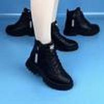 Madingi laisvalaikio batai moterims Žieminiai Šilti Su papildomu veliūru Universalūs Juodi Ankle Boots Storu padu Medvilniniai sportbačiai… Daugiau 38 black