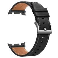 for Samsung Galaxy Watch8 Classic Leather Strap Replacement for Galaxy Watch 8 44mm 40mm 46mm No Gaps Bands Bracelet Accessories 3 Style 1 Black