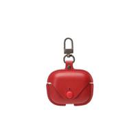 2024 Apple AirPods 4 PU Leather Protective Case for AirPods 3 AirPods 3rd Gen (Nov 2021) raudona