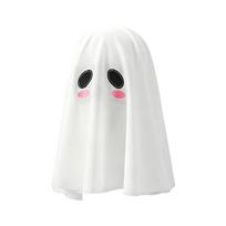 Halloween Double-Sided Ghost Head Mask for Women, Scary Cosplay Hood with Spooky Face Design for Costume Party, Festive Event, Nightclub white