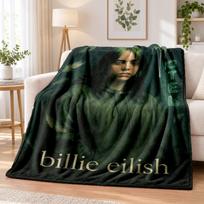 Billie Eilish Flannel Throw Blanket Soft Warm Cozy For Sofa Bed Indoor Home Bedroom Use 150cmx180cm