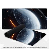 Dark Space Large Gaming Mouse Pad XXL Orbital Earth Deskmat Non-Slip Rubber Game Mouse Mat Computer Keyboard Mats Big Gamer 700x300x3mm