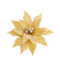 Faux Velvet Artificial Xmas Flower Large Size Vibrant Colors Festive Glitter Flower High-grade Merry Christmas Christmas Flower auksas
