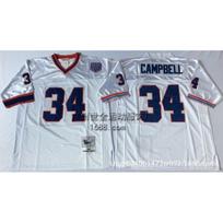 Mens Retro NFL Buffalo Bills Football Jersey Short Sleeve Cotton Blend Embroidered Team Apparel XXL gray