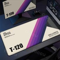 Retro VHS Style Mouse Pad Xxl Computer Large Size Mousepad Non-slip Gamer Keyboard Mausepad 90x40cm Art Design HD Deskmat Carpet 600x300x3mm
