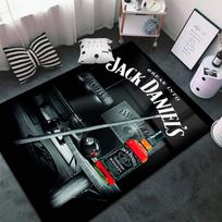 JACK DANIELS whisky Carpets and Rug 3D Printing Carpet Floor Mat Living Room Bedroom Large Area Soft Carpet-JM005 40x60cm( 15x23in ) gray