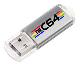 C64 8GB Retro 8-Bit Logo USB Flash Drive 100% Officially Licensed XL white