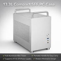 Aluminum MATX PC Case Computer Case Portable Handle Desktop Case Support ATX SFX Power Supply Type-C HX100