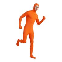 Vienas gabalas Vaikas Suaugęs Zentai Nematomumo apsiaustas Kūną aptempiantis vienas gabalas Pilnas kūno kostiumas Nuotraukų profesionalai XXXL oranžinė
