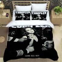 Lana Del Rey Duvet Cover Pillowcase Lizzy Grant Bedding Set Adult Boy Girl Bedroom Decoration Single Double Large Size 100x135cm white