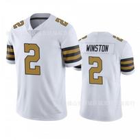 NFL New Orleans Saints 2 Jameis Winston Football Jersey Mens White Gold Lettering Sports Game Uniform XL white