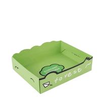 Foldable Cat Toilet Litter Tray Thickened Travel Cats Poop Toilet  Home Use style F green