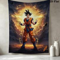 Son Goku Wall Tapestry Aesthetic Wall Hanging Printed Fabric Blanket Decorative Tapestries For Bedroom Living Room Home Decor 150cm x 200cm