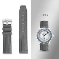 Advanced New Design For Blancpain x Swatch Rubber Watch Strap For Fifty Fathoms Oceans of World Collection Men's 20mm 22mm 22mm gray