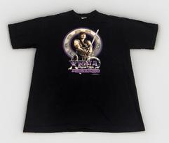 Vintage 1997 Xena Warrior Princess Official Product Promo Size XL Black T-Shirt Unisex T-Shirt XXXL gray