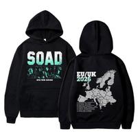 System of A Down Tour 2026 Hoodie Men Women Rock Vintage Oversized Sweatshirt Male Gothic Casual Long Sleeve Pullovesr Hoodies M black